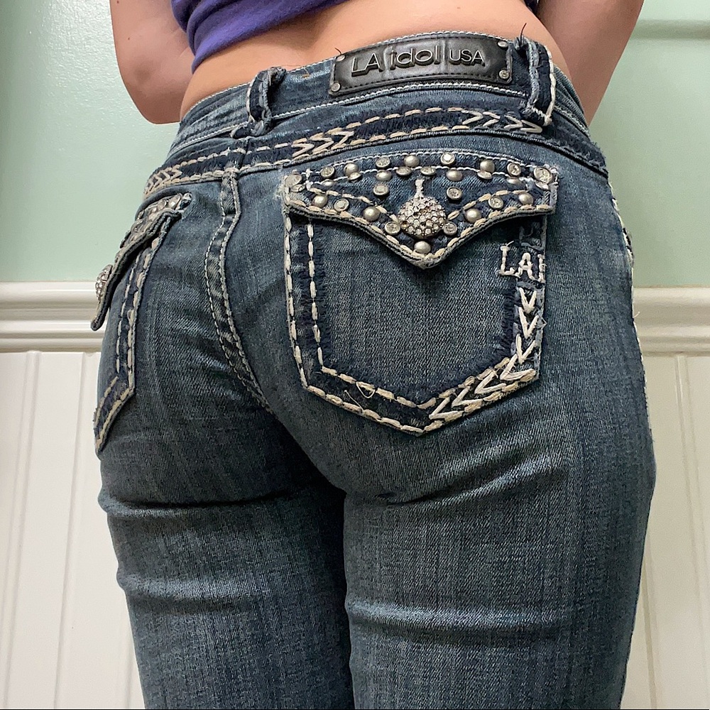 LA Idol Jeans - Size 1 - Bootcut - Low Rise